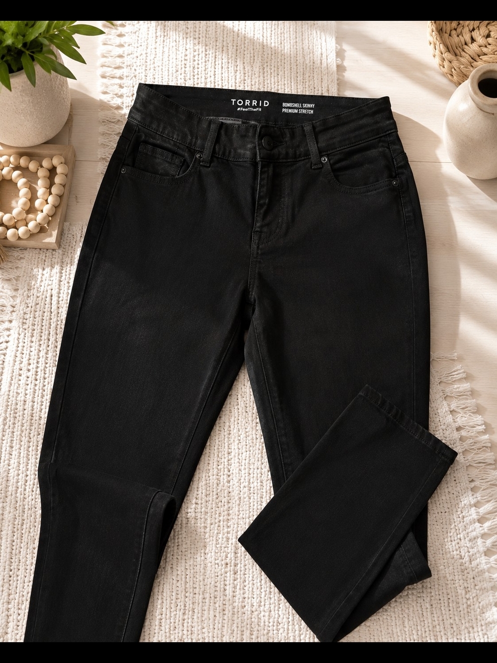 torrid Black Skinny High-Rise Stretch Jeans